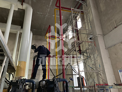 速凍間改造現(xiàn)場